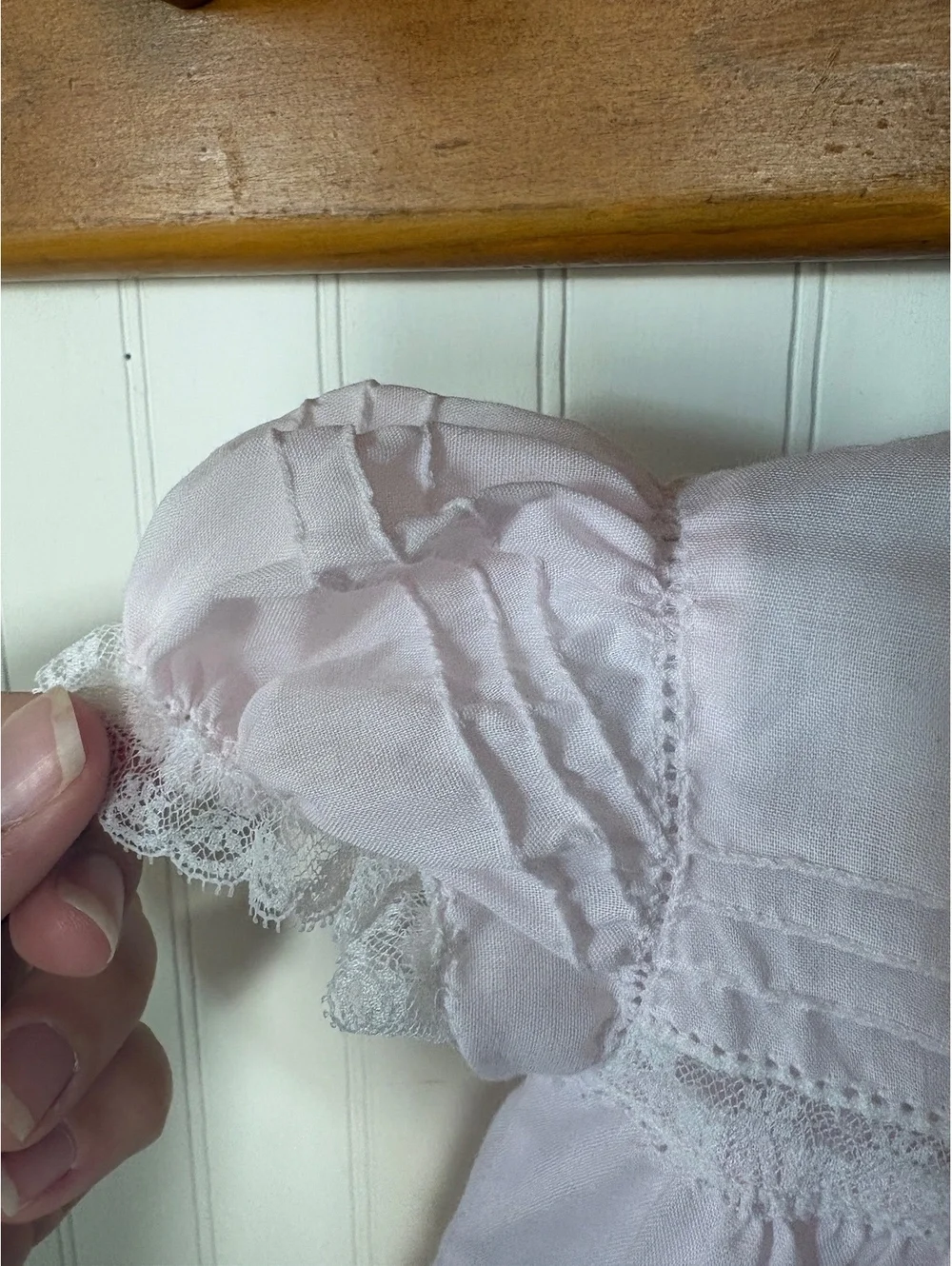 Handmade heirloom dress for girls 6-12m